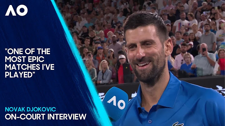 Novak Djokovic On-Court Interview | Australian Open 2025 Quarterfinal