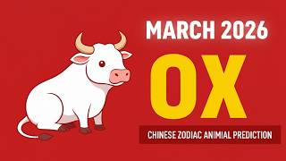 March 2026 Ox Chinese zodiac animal Prediction