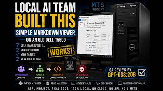 Can Local AI Build a Working Python App | Dell T5600 AI Team Test