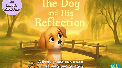 The Dog and His Reflection 🪞 | Aesop’s Fable | Moral Story for Kids About Greed and Wisdom