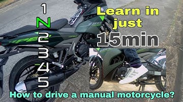 How to drive a clutch motorcycle | fully manual transmission | tagalog tutorial |  sniper150