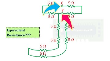 Series Parallel Circuit 20 - J Shaped Letter Equivalent Resistance Problem with Solution