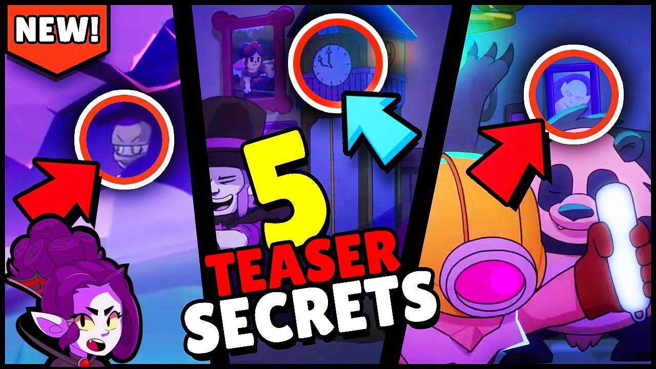 New Brawler And Skins For Halloween 5 Things You Missed In Brawl Stars Update Teaser Youtube