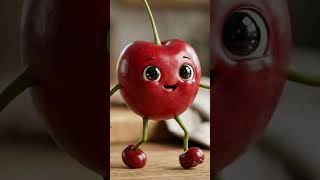 cute puppy with cherry.#pineapple #viral #cheery #viral