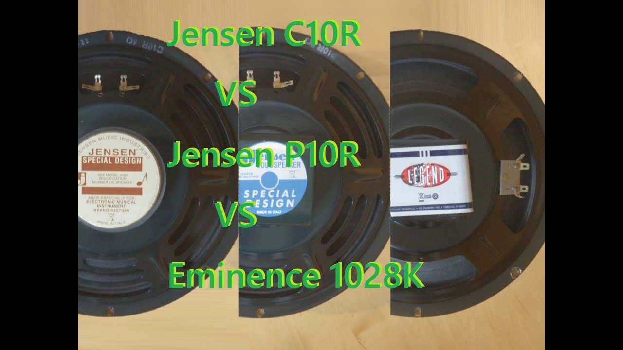 Jensen C10R vs P10R vs Eminence Legend 1028K Speaker Comparison. 比較。ジェンセン エミネンス Princeton Reverb