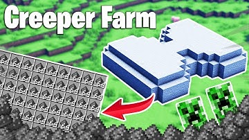 Fastest Creeper Farm 1.17 - Minecraft Gunpowder Farm Tutorial