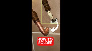 a plumber shows how to re-solder a leaking copper water pipe powerful trick!