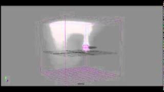 Maya Smoke Fluid Simulation - Test 2