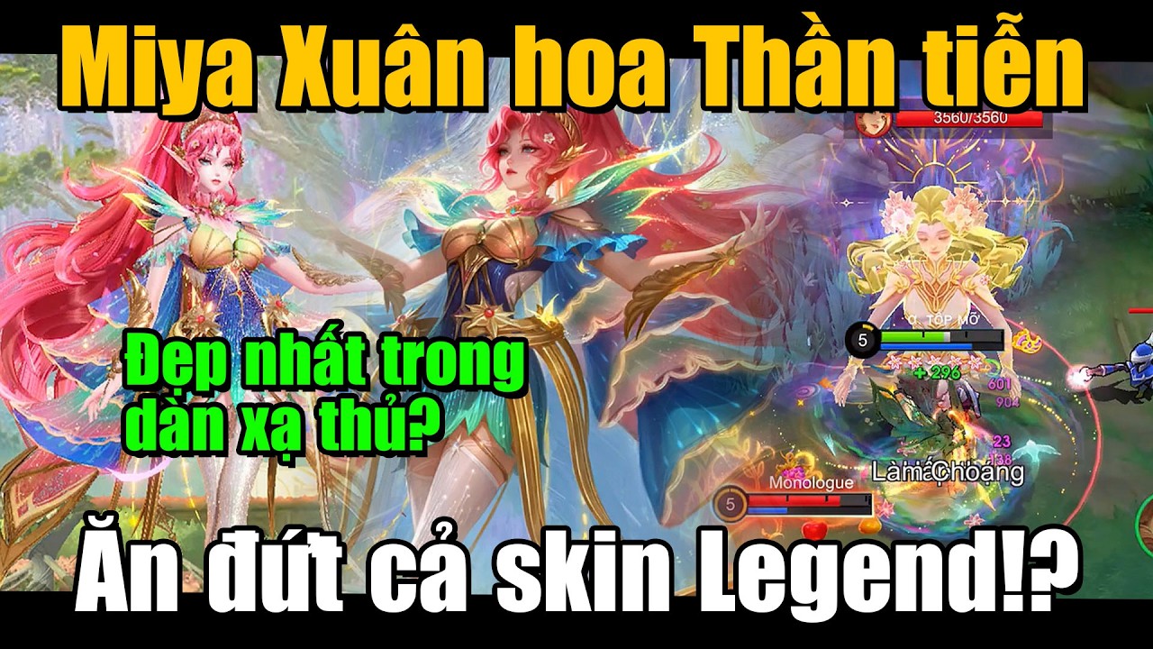 MLBB | MIYA SEASON XUÂN HOA THẦN TIỄN: ĂN ĐỨT LEGEND! NGỘ KHÔNG PRO BẤT LỰC TRƯỚC 2 EM GÁI! | Tốp Mỡ