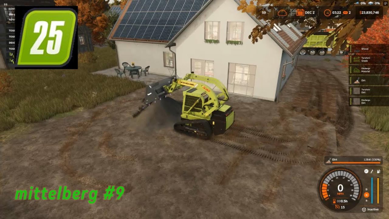 Digging out driveway for Aunt Margaret