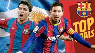 🇦🇷 MESSI, MARADONA, SAVIOLA... BEST GOALS BY ARGENTINIANS FOR BARÇA