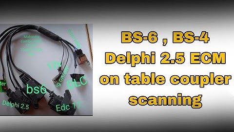 BS6  BS4 DELFHI 2.5 ECM BOLERO ON-TABLE SCANNING AND KEY PROGRAMMING
