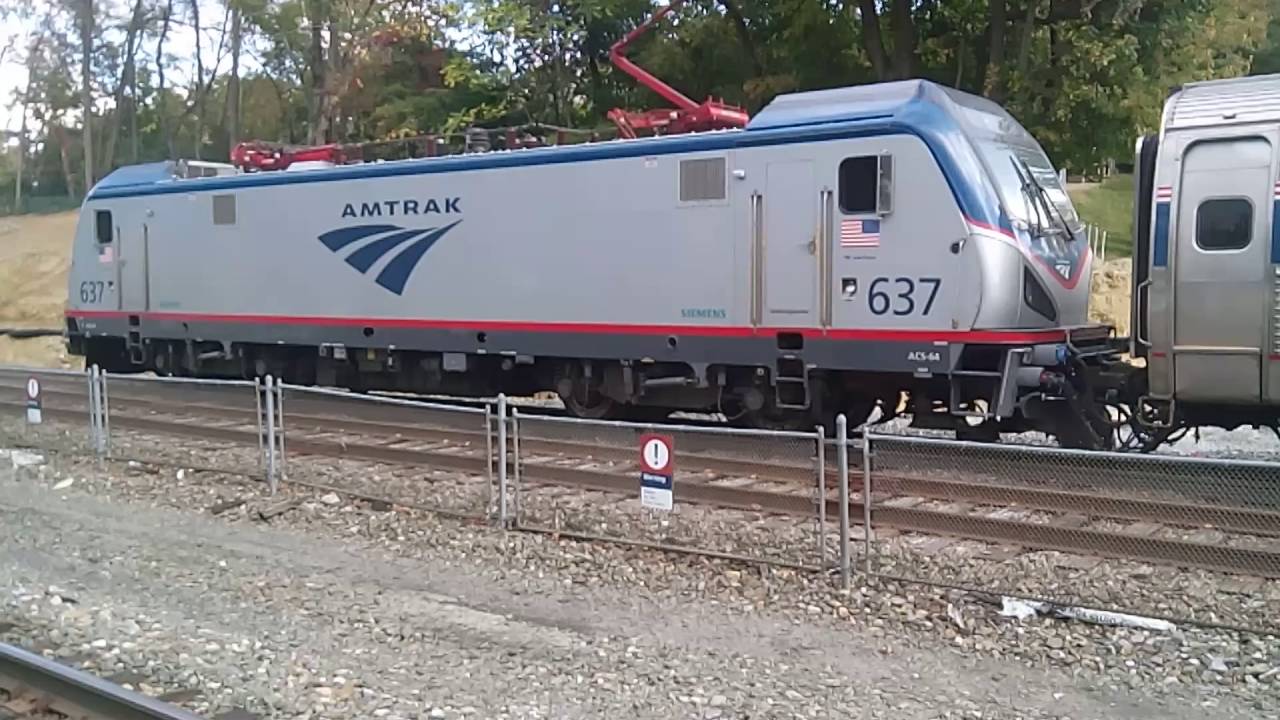 ACS-64 #637 bringing a Philly bound Keystone Service train out of