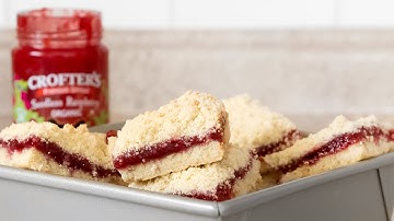 Raspberry Shortbread Crumble Bars Recipe