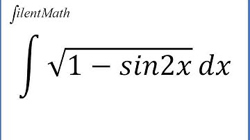Integral of sqrt(1-sin2x)