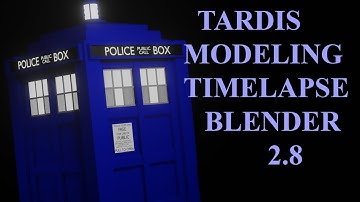 TARDIS modeled in Blender 2.8 Timelapse