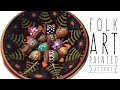 DIY Folk Art Painted Acorns