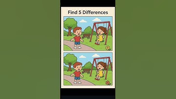 Find 5 Differences between two pictures 🖼️🕵🏻‍♀️✨ #shorts