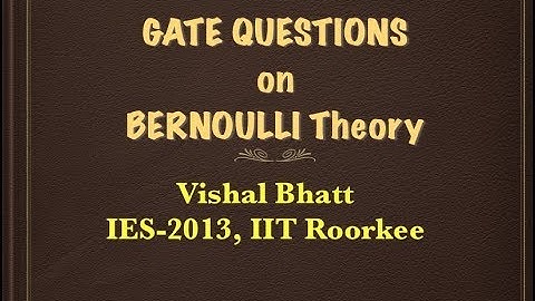 31 # GATE Questions | Fluid Mechanics | Civil | Mechanical | GATE | ESE | Vishal Sir