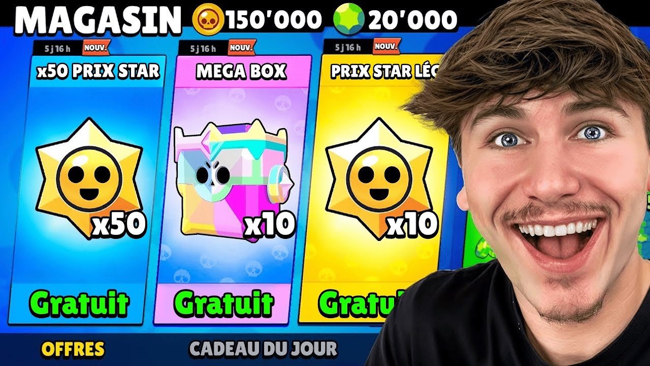 RÉCOMPENSES GRATUITES XXL SUR BRAWL STAR !! (Incroyable)