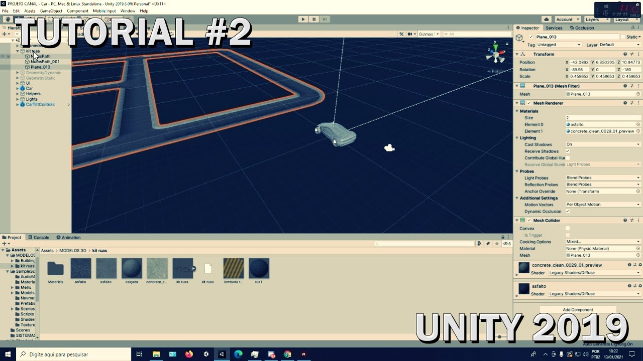TUTORIAL UNITY - COMO ADICIONAR MODELOS NA CENA - AULA #2 - YouTube