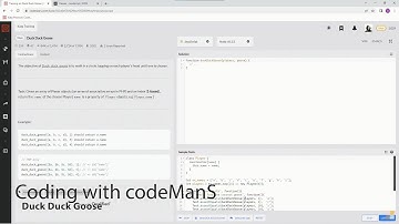 Codewars 8 kyu Duck Duck Goose JavaScript