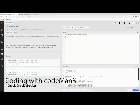 Codewars 8 kyu Duck Duck Goose JavaScript