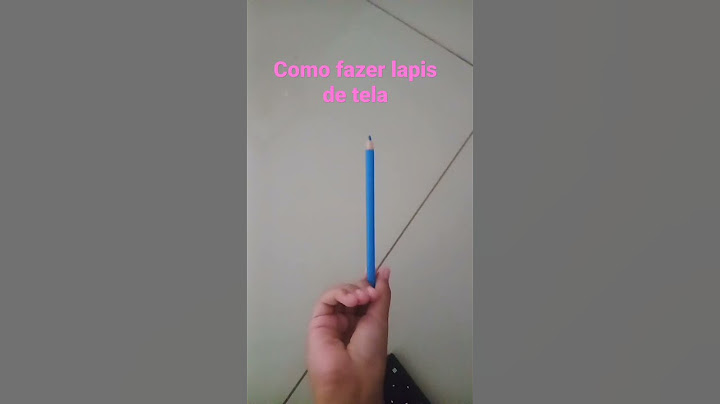 como fazer lápis de tela