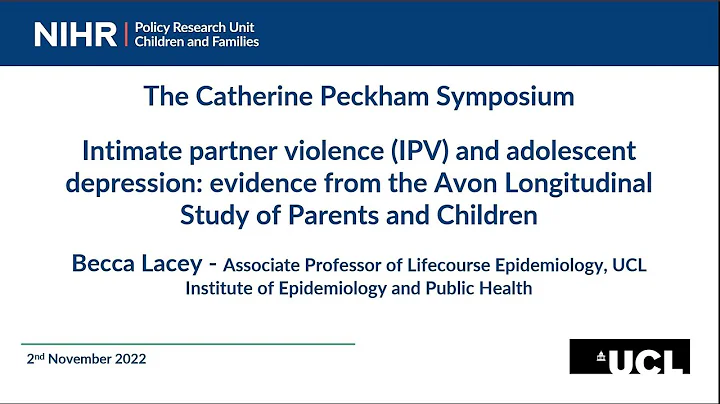 Dr Rebecca Lacey - Domestic abuse and mental healt...