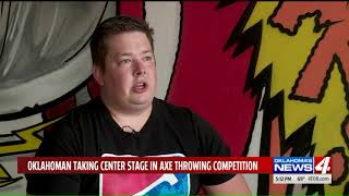 OKC man to compete at world ax throwing championship on ESPN
