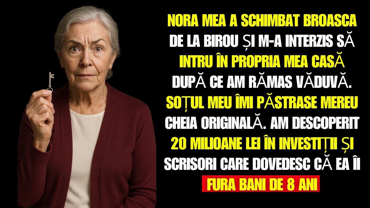 Nora mea a ascuns cheia biroului… Dar nu știa că soțul meu a păstrat întotdeauna originalul la mine…