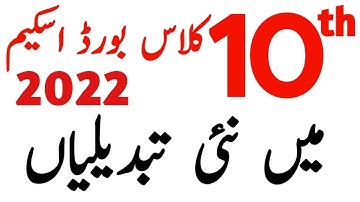 Pairing Scheme 10th Class 2022 All Subjects - 10th Pairing Scheme 2022
