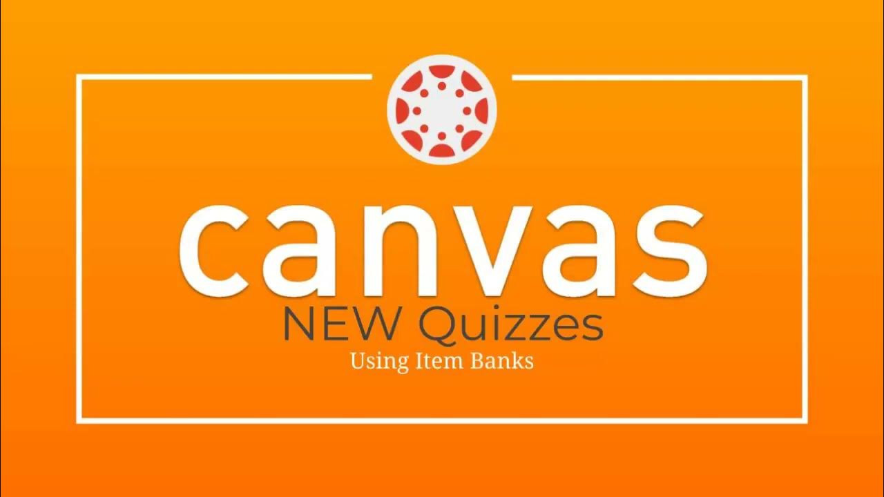 Canvas Quiz Use Test Bank for Single Question YouTube