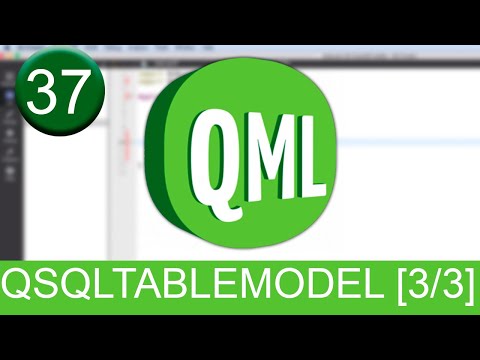 Tutorial Qt Creator - QML - TableView & QSqlTableModel [3/3]