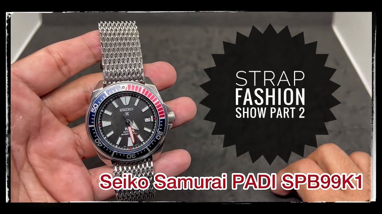 5 best straps for the Seiko Samurai PADI: Strap fashion show part 2 -  YouTube