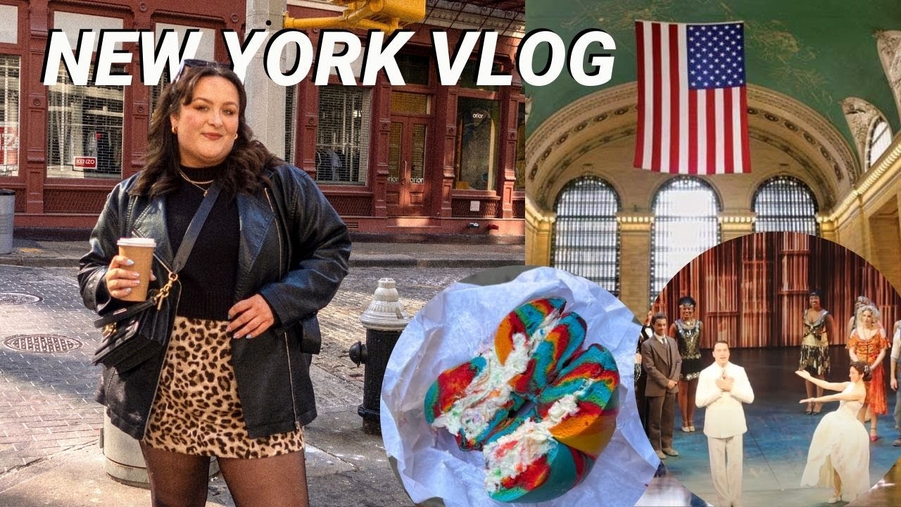 SPEND THE DAY WITH US IN NYC 🇺🇸🍎🚕 our first bagels + broadway show! | New York Day 3 (February 2025)