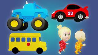 wheels bus car wash video