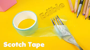 How to Make Edible Scotch Tape Jelly ! Jello Tape l Satisfying Video