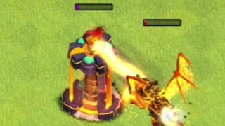 🥵Max Super Dragon VS Max Inferno Tower 🔥 ||Clans Of Clans #shorts #cocshorts #clashofclans