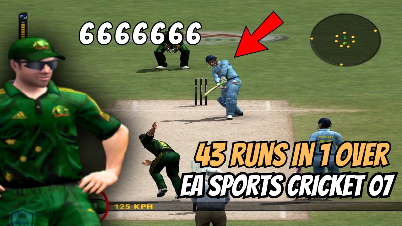 43 Runs In 1 Over | EA Sports Cricket 07