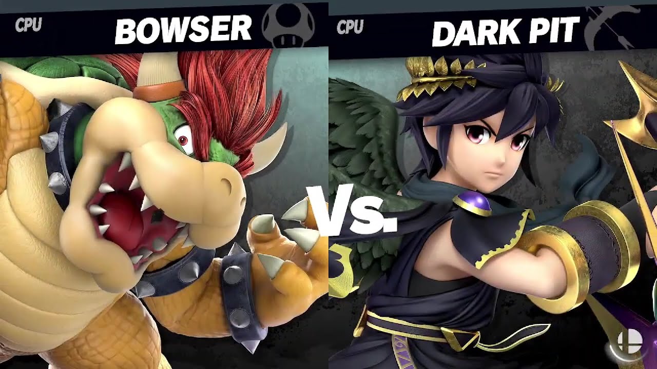 Smash Ultimate EX Bowser VS Dark Pit - YouTube