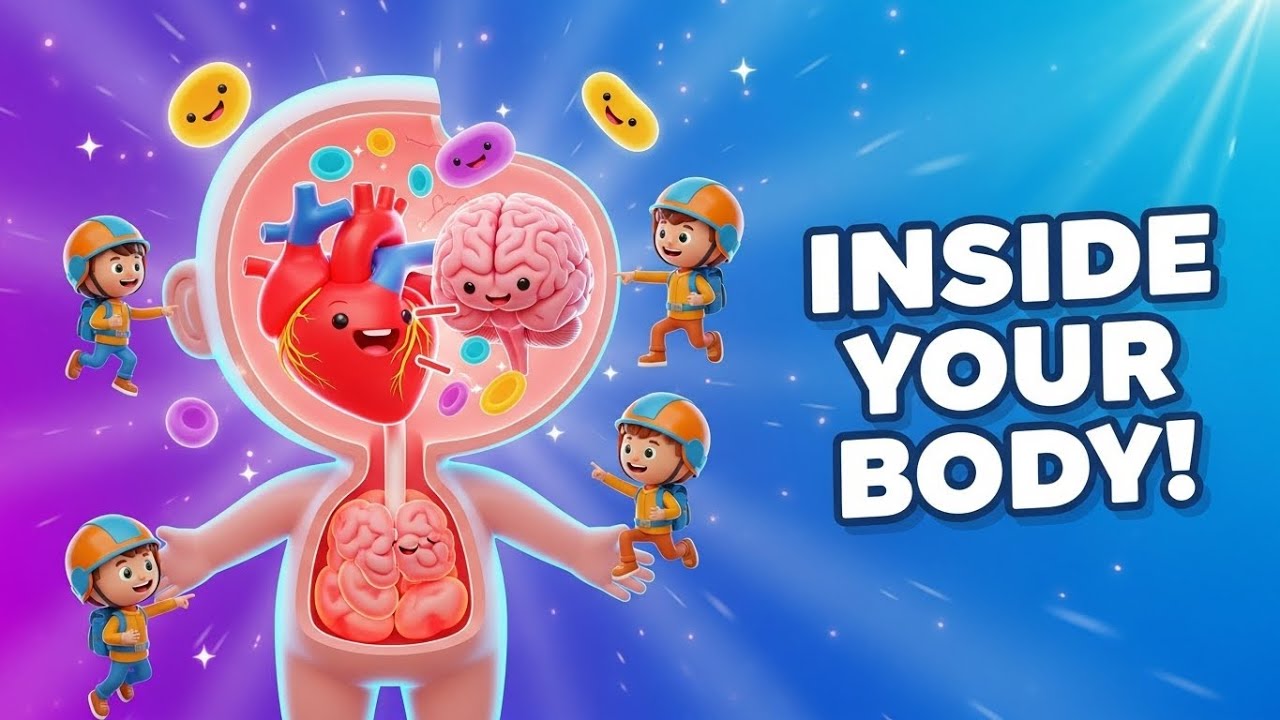 Inside the Human Body for Kids 🧠❤️ | Fun Learning Adventure | Sr 3D kids