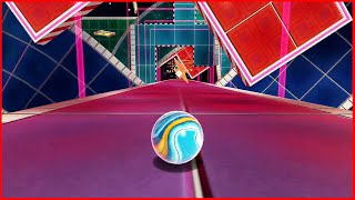 Racing Through A Futuristic CYBER Marble Dimension! - Marble It Up!