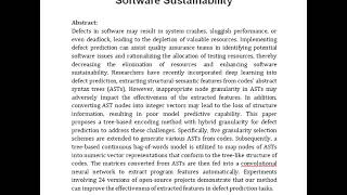 Defect Prediction via Tree Based Encoding with Hybrid Granularity for Software Sustainability