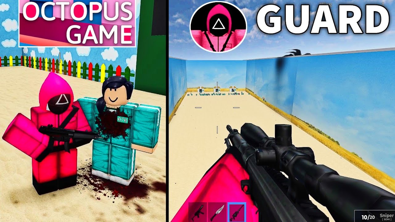 🦑Octopus Game - Playing as Guard (Full gameplay) - Roblox