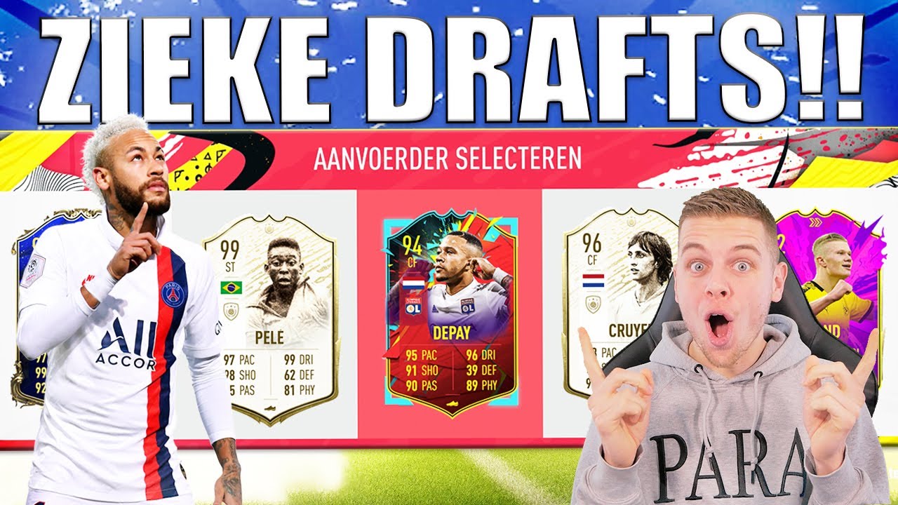 BESTE FUT DRAFT VIDEO OOIT! 6 ICONS IN 1 DRAFT!!