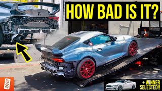 We Bought a CRASHED 2020 Toyota Supra from @tjhunt_/@KuyaCalvin.V & We're going to Rebuild it!