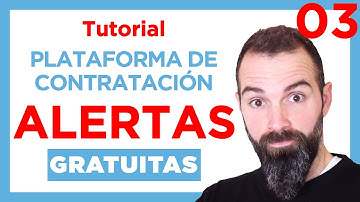 🔴Cómo Recibir alertas de LICITACIONES GRATIS desde la PLATAFORMA DE CONTRATACIÓN ✅Tutorial 03