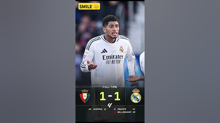 OSASUNA 1-1 REAL MADRID 🫣
