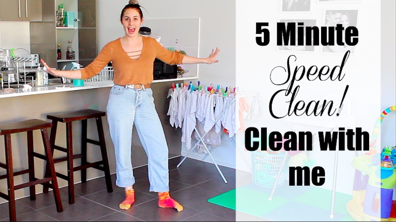 5 MINUTE SPEED CLEAN! | CLEAN WITH ME | Tiana-Rose